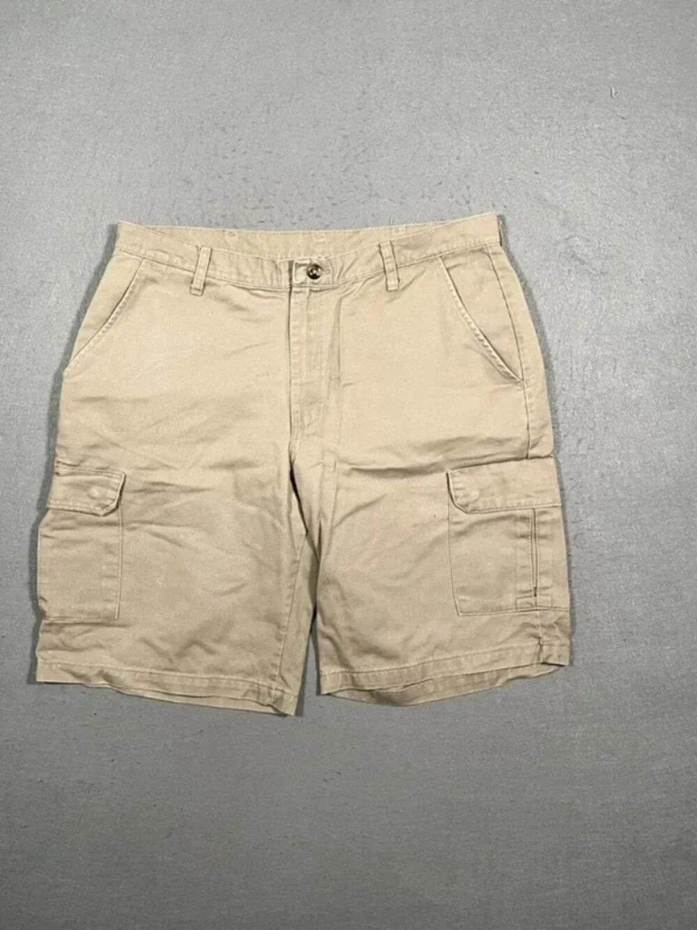 Red Kap Beige Cargo Shorts Utility Workwear W36 I11 Mens